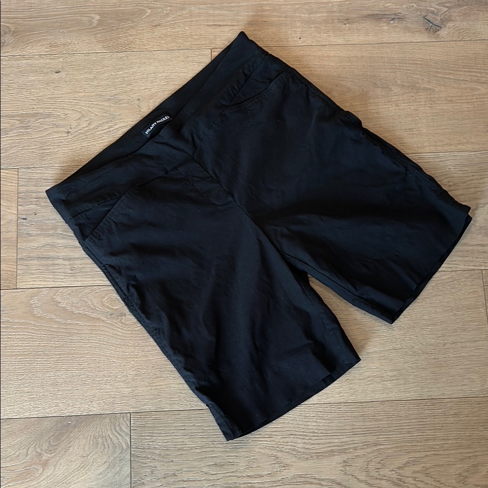 Black pull up shorts